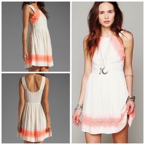 Free People | Georgia Alabaster Dress Coral Lace